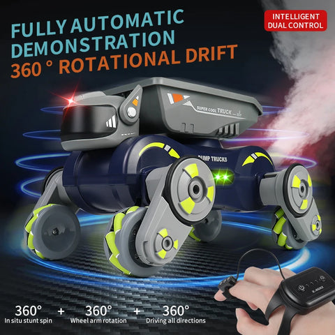 8-Wheel Mechanical Robot Dog | Mult Terrain Functionality & Gesture Sensing