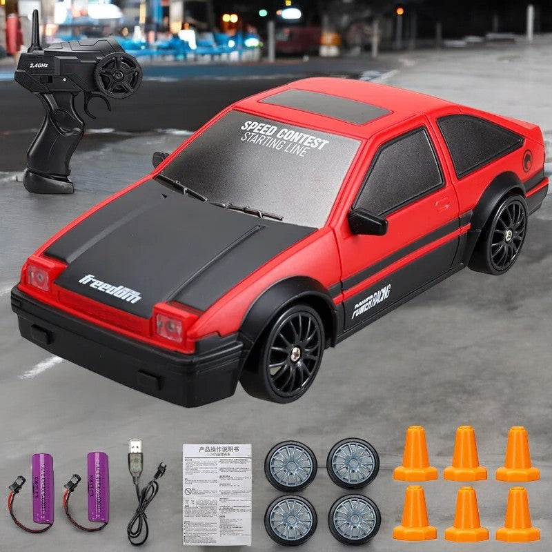 Kids Drift Racing Car with LED Lights 1/24 - 360° Spins & Drifts Teeny Pandas