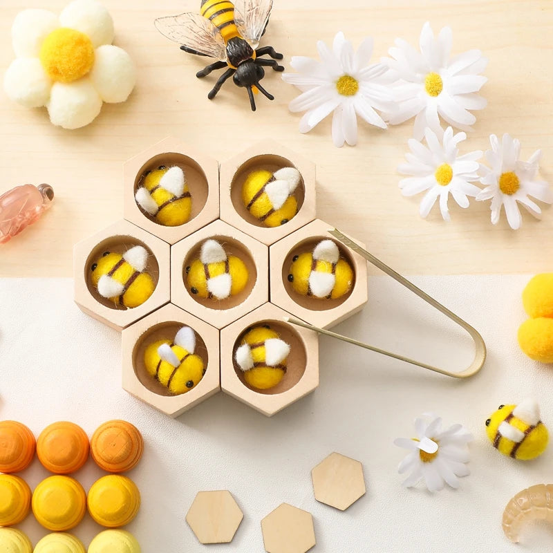 Montessori Bee Sensory Toy - Engage & Develop Little Minds Teeny Pandas