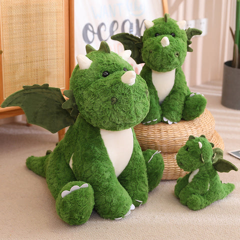 2-in-1 Green Dinosaur Plushies in a Dragon Egg