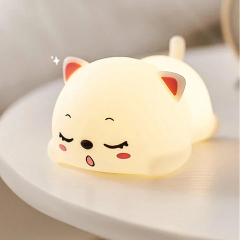 Cat LED Night Light Touch Sensor Remote Control