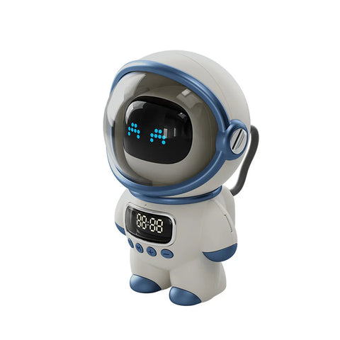 Astronaut Styling Wireless Smart Alarm Clock - With Speaker & Night Light