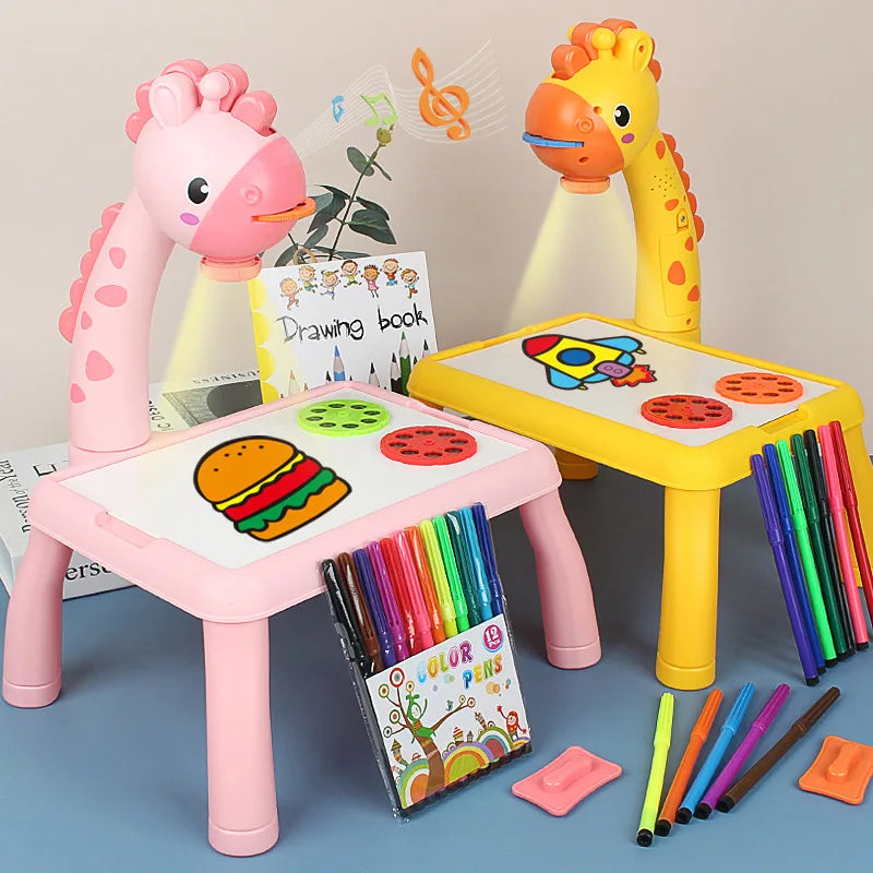GlowArt Kids LED Drawing Projector – Creative Learning Art Toy Teeny Pandas