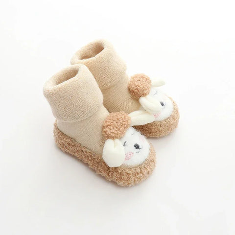 Winter Cozy Tube Socks -  Non-Slip Soft Sole Toddler Shoes