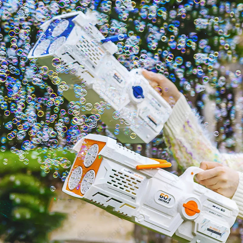Rocket Blast LED Bubble Gun Toy - For Fun and Blasting Joy! Teeny Pandas