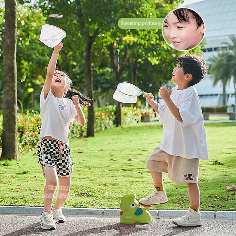 Flying Disc Air Rocket Launcher Toy – Outdoor Soaring Saucer Game for Kids
