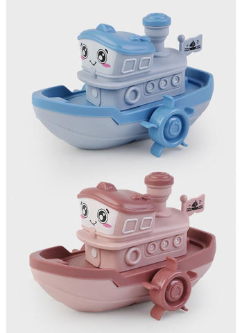 Cartoon Ship Bath Toy – Wind-Up Floating Toy