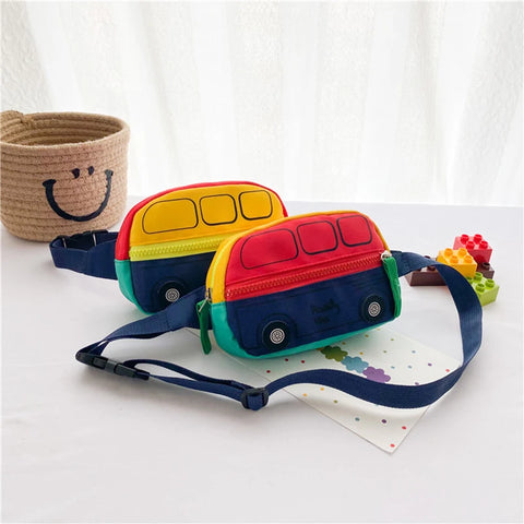 Children’s Car Design Belt Bag – Casual Shoulder Bag for Kids