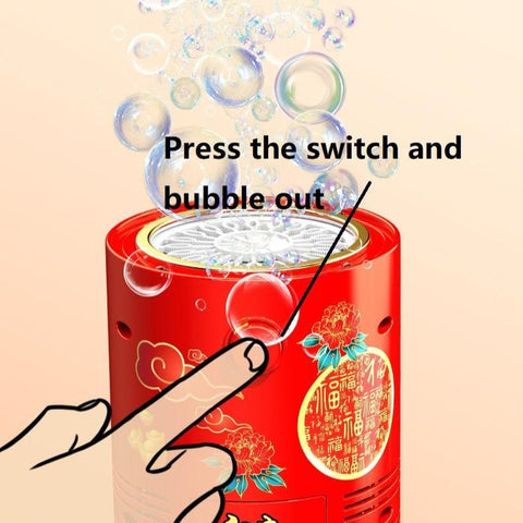 20-Hole Fireworks Bubble Machine for Kids - For Fun Bubble Experience!