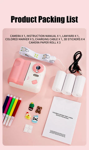 Instaprint Kids Digital Camera - Capture Fun and Memorable Experience!