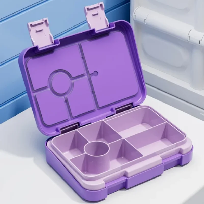 Kids 6 Compartment Bento Lunch Box – Durable, Fun, and Perfect for Balanced Meals! Teeny Pandas