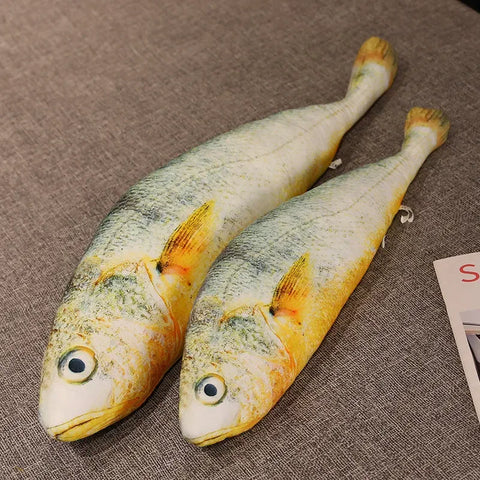 Giant Simulation Funny Fish Plush Toys – Yellow Croaker Pillow