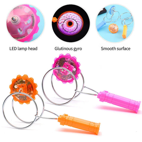 Magnetic LED Gyro Spinner Toy for Kids’ Focus and Fun Teeny Pandas