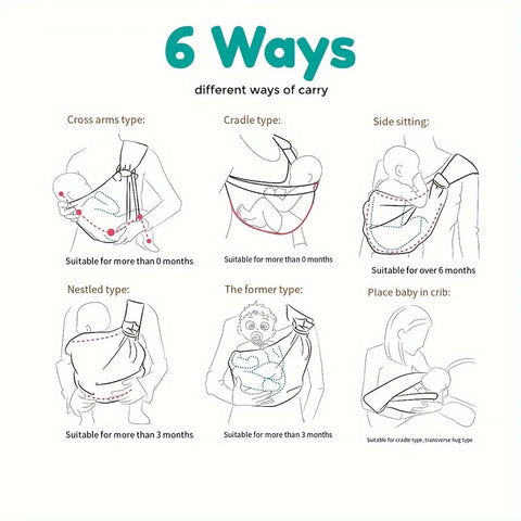 One Shoulder Baby Sling Carrier
