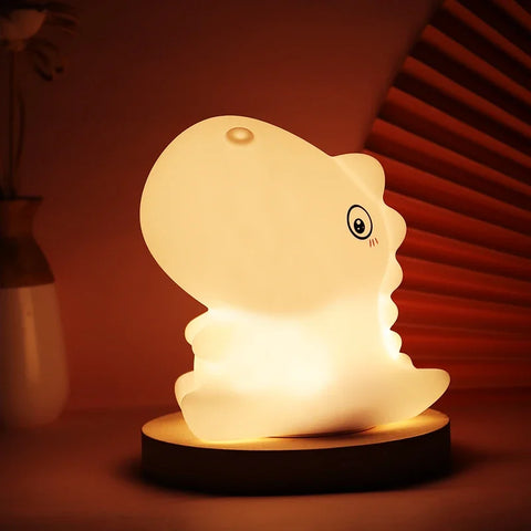 Dinosaur Silicone Night Light for Baby & Kids Room - Cute Decorative Lamp