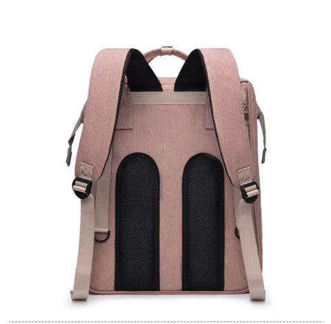 Nappy Bag Backpack with Changing Pad, Mosquito Net & USB Charging Port