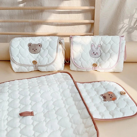 Portable, Waterproof, and Reusable Baby Changing Pad