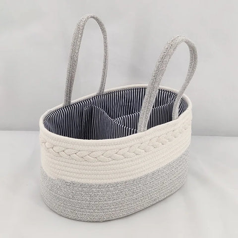 Multifunctional Cotton Rope Nappy Storage Basket