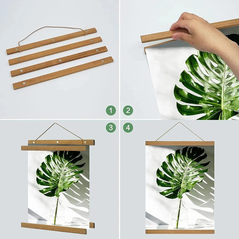 Magnetic Poster Hanger Frame – Sleek Wall Display Teeny Pandas