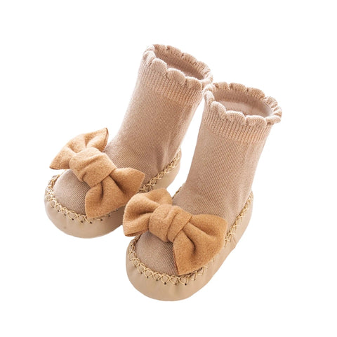 Cute Bow Non-Slip Baby Socks for Girls