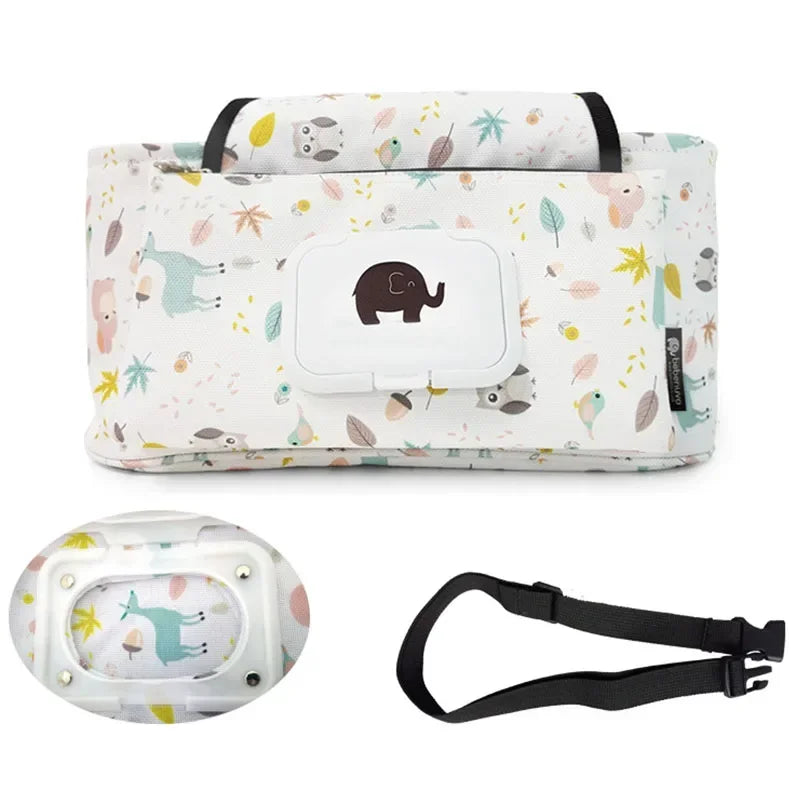 Universal Stroller Organizer - With Insulated Cup Holders Teeny Pandas