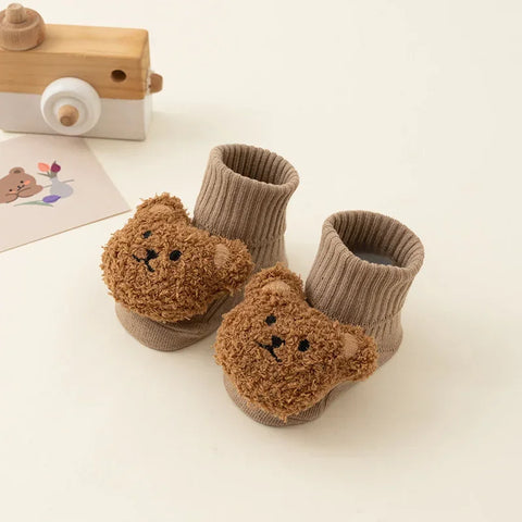 Cute Cartoon Bear Baby Socks for Boys and Girls
