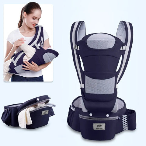 3 Carry Models Ergonomic Baby Carrier Backpack with Large Storage