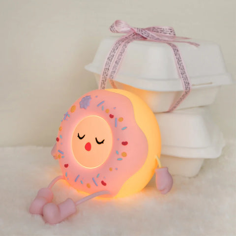Adorable Donut Lamp - Silicone LED Night Light