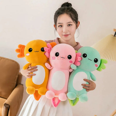Cute Axolotl Plush Toy - Soft Stuffed Salamander Plushie