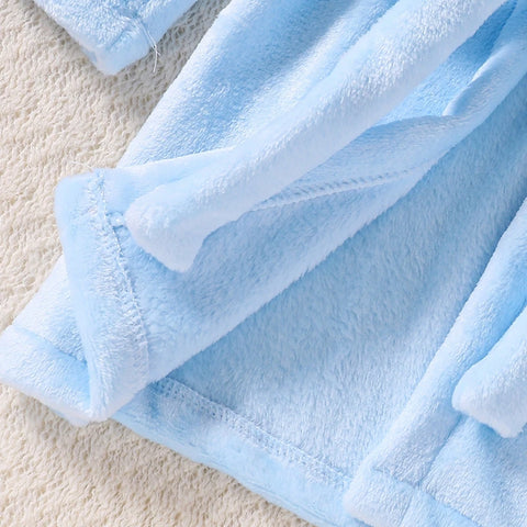 Winter Kids Hooded Flannel Bathrobe – Plush Pajamas for Boys & Girls