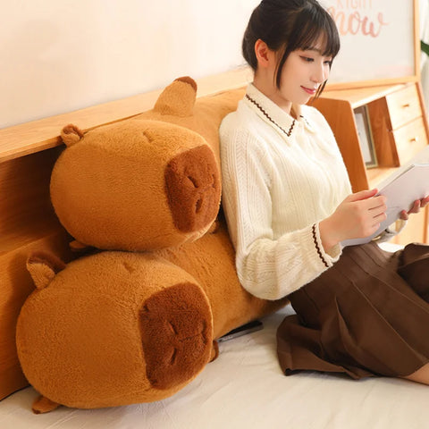 Capybara Stuffed Plush Toy - Soft Long Sleeping Pillow
