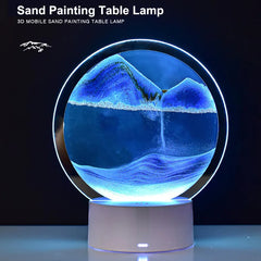 Quicksand Lamp Ornament Hourglass - Sand Painting 3D Night Light