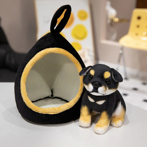 Dog Plush Toy - Cute Stuffed Husky, Akita, or Rottweiler Puppy