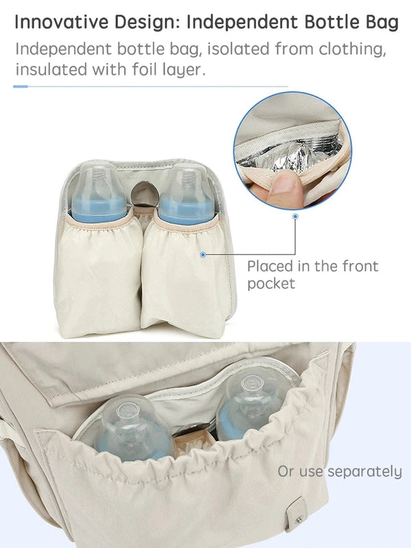 Waterproof Diaper Bag Backpack - Stylish & Functional Baby Travel Essential! Teeny Pandas