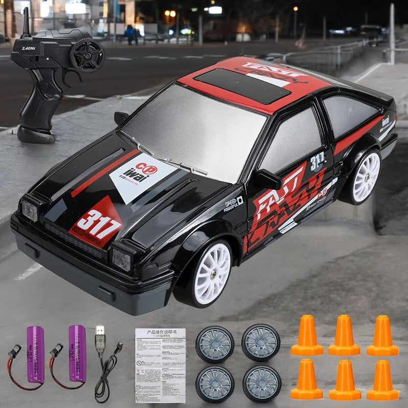 Kids Drift Racing Car with LED Lights 1/24 - 360° Spins & Drifts Teeny Pandas