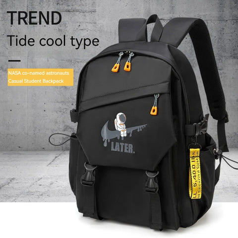 Astronaut Printed Orthopedic Laptop Backpack – Waterproof Schoolbag for Kids