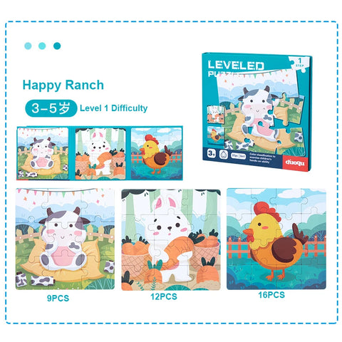 3-in-1 Montessori Magnetic Folding Puzzle Book