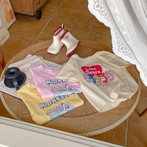 Cartoon T-shirt for Girls – Summer Kids Clothing