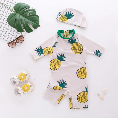 Kids Swimwear with Cap