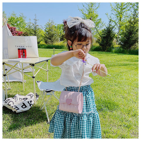 Small Fashion Heart Shoulder Bags for Baby Girls