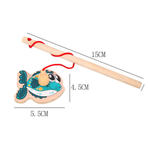 Wooden Magnetic Fishing Toy Set