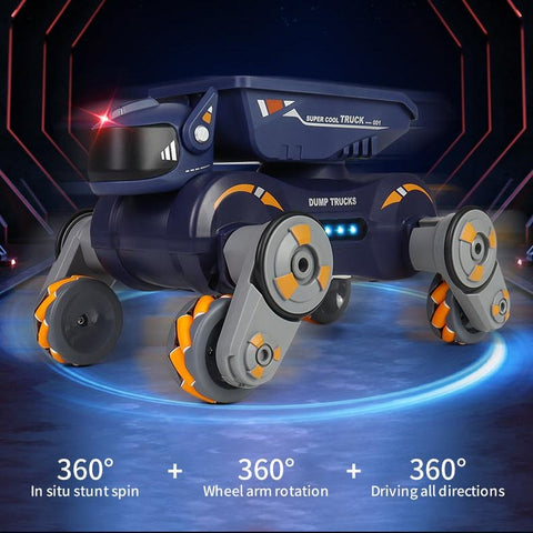 8-Wheel Mechanical Robot Dog | Mult Terrain Functionality & Gesture Sensing