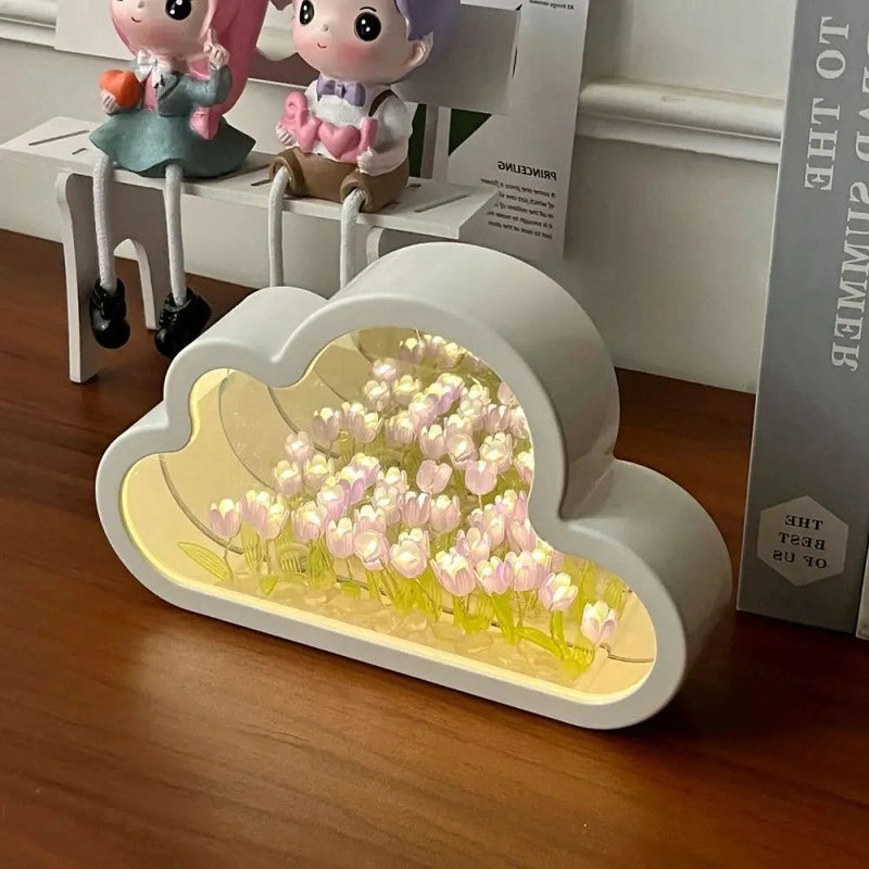Cloud Tulip DIY Night Light - Whimsical Tulip Design Teeny Pandas