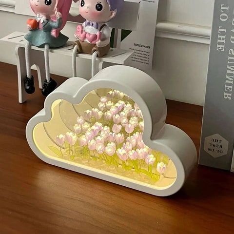 Cloud Tulip DIY Night Light - Whimsical Tulip Design Teeny Pandas