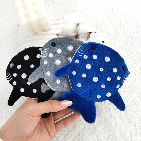 Multicolor Cute Plush Whale Fish Coin Purse for Kids