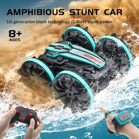 Amphibious Stunt RC Car for Kids - For Indoor and Outdoor Adventure! Teeny Pandas