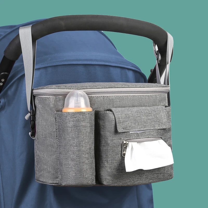 Adjustable Quilted Diaper Bag for Strollers – Stylish, Durable, and Versatile Teeny Pandas