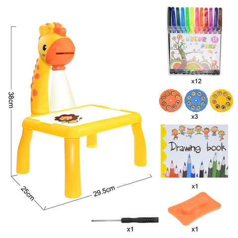 GlowArt Kids LED Drawing Projector – Creative Learning Art Toy Teeny Pandas