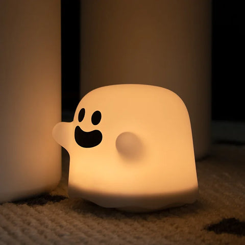 Adorable Boo Ghost Silicone Lamp - With Touch Sensor and Dimmable