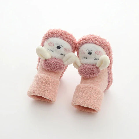 Winter Cozy Tube Socks -  Non-Slip Soft Sole Toddler Shoes